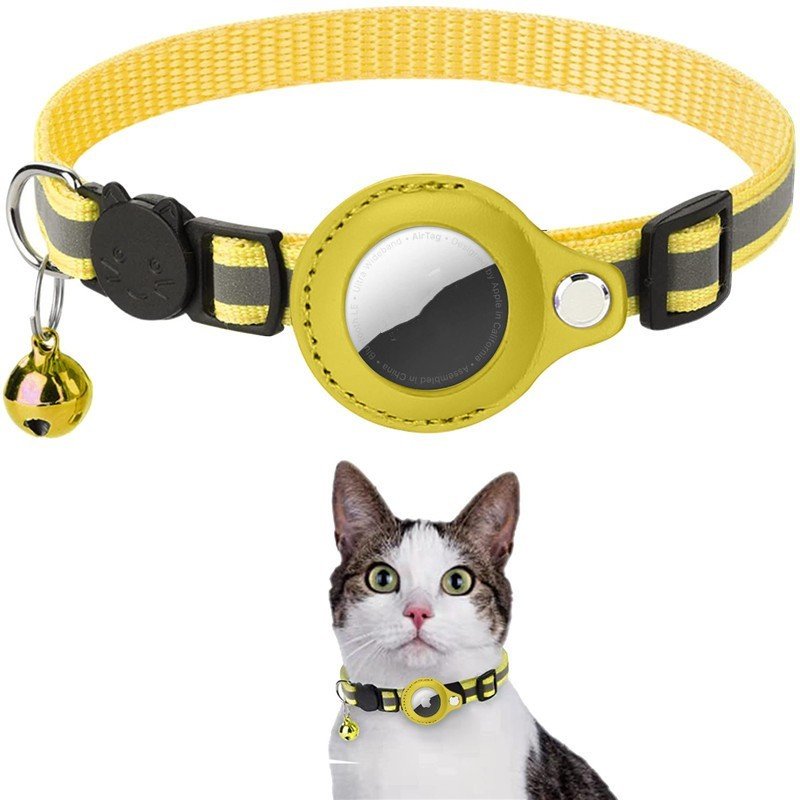 Pet Collar With Bell Airtag Reflective Collar - Image 7