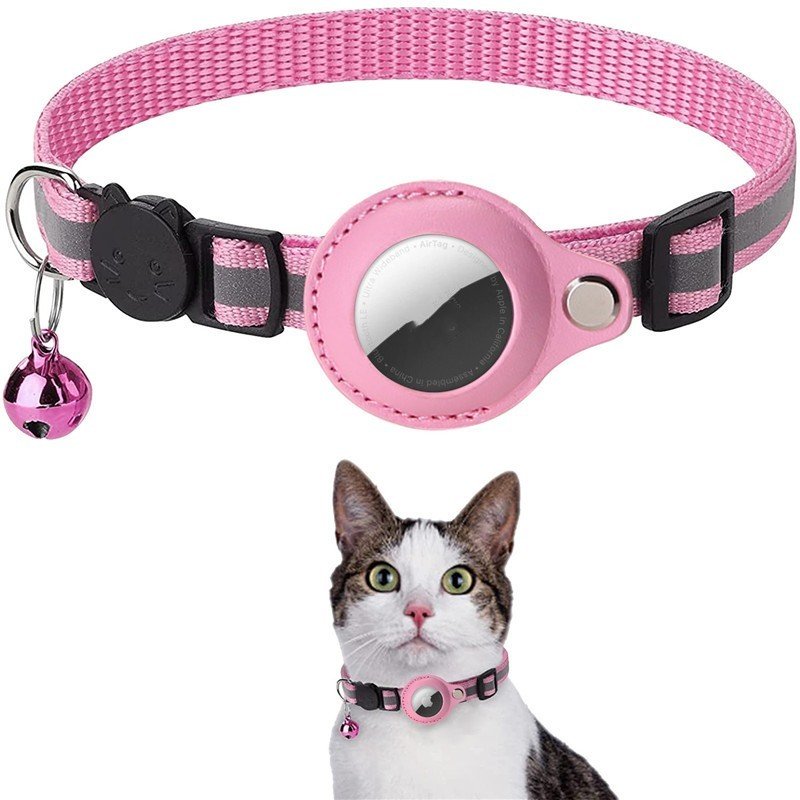 Pet Collar With Bell Airtag Reflective Collar - Image 9