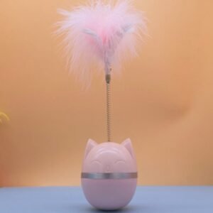 Household Simple Plastic Tumbler Cat Feather Toy