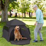 Portable Pop-Up Dog Tent for Large Dogs – Outdoor Shade Shelter with Carry Bag