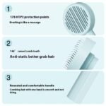 Self-Cleaning Pet Grooming Brush – Gentle Hair Removal & Massage - Image 7