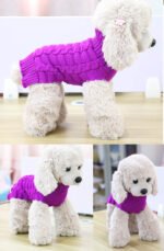 Classic Cable Knit Pet Sweater - Image 2