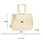 Lightweight Quilted Pet Carrier Tote Bag for Small Dogs & Cats - Image 8
