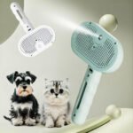 2-in-1 Pet Self-Cleaning Grooming Brush with Spray Mist - Image 7