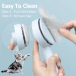 Self-Cleaning Pet Grooming Brush – Gentle Hair Removal & Massage