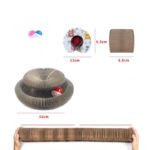Interactive Cat Scratcher Bowl with Rolling Ball – Corrugated Cardboard Toy - Image 5