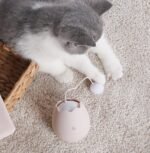 Interactive Cat Egg Toy – Rolling Puzzle Ball with Dangling Teasers - Image 3