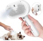 2-in-1 Pet Self-Cleaning Grooming Brush with Spray Mist