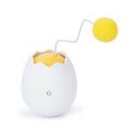 Interactive Cat Egg Toy – Rolling Puzzle Ball with Dangling Teasers - Image 5