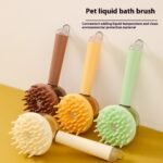 3-in-1 Pet Bath Brush – Shampoo Dispenser & Massage Grooming Brush - Image 7