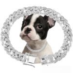 Luxury Crystal Cuban Link Pet Collar – Premium Necklace for Dogs & Cats - Image 9