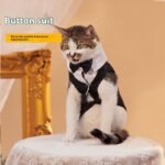 Classic Pet Tuxedo Jacket for Cats & Small Dogs – Formal Button Suit Vest - Image 8
