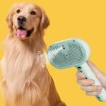 2-in-1 Pet Self-Cleaning Grooming Brush with Spray Mist - Image 5