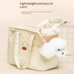 Lightweight Quilted Pet Carrier Tote Bag for Small Dogs & Cats - Image 7