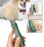 Self-Cleaning Pet Grooming Brush for Dogs & Cats – Easy Deshedding & Fur Removal Comb
