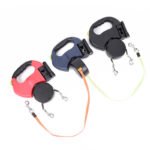 Retractable Dual Dog Leash with LED Light & 360° Tangle-Free Design - Image 2
