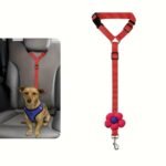 Reflective Adjustable Dog Seat Belt for Cars - Image 2