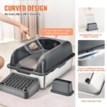 6 In Deep Cat Litter Box Odor-Free Litter Box With Filtering Foot Board - Image 5
