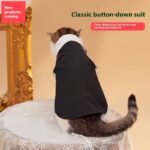 Classic Pet Tuxedo Jacket for Cats & Small Dogs – Formal Button Suit Vest - Image 5