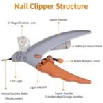 LED Pet Nail Clipper with Magnifying Glass – Safe Grooming Tool for Cats & Dogs - Image 6