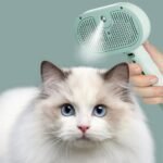 2-in-1 Pet Self-Cleaning Grooming Brush with Spray Mist - Image 4